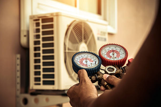 Professional Air Conditioning Service technician working in Hagerstown, MD